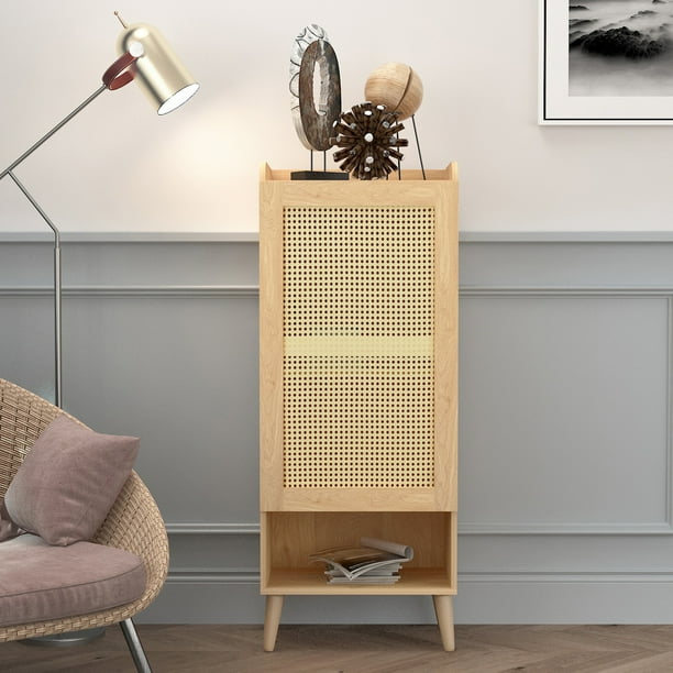 Homylin Display Stand Storage Tall Sideboard for