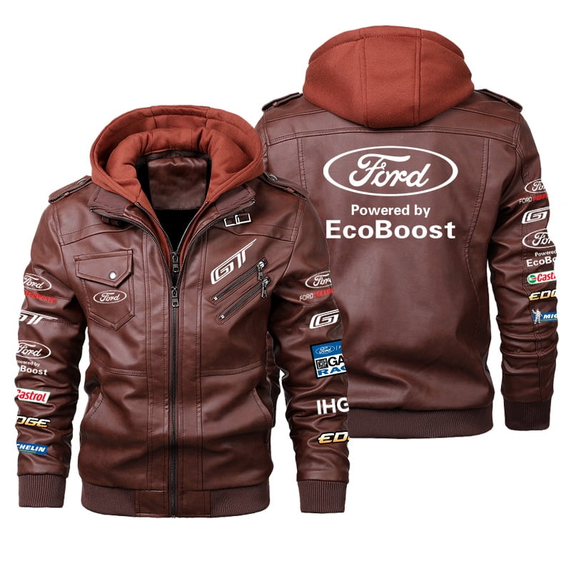 Ford racing leather jacket new arrivals
