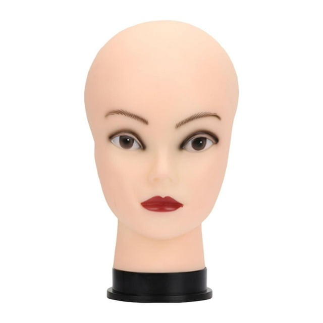 MERIGLARE Mannequin Head Cosmetology Display for Display Hat Making Salon Black Base