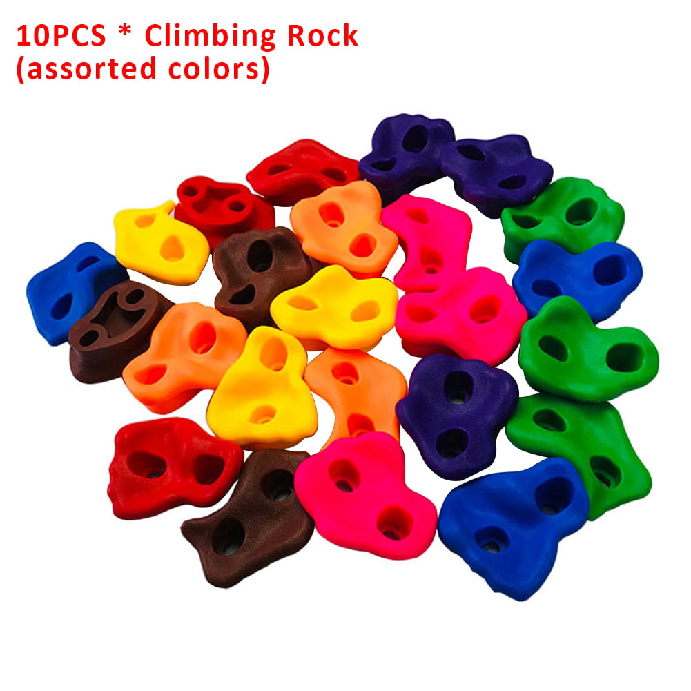 1/10x Wall Stones Grip Climbing Rock Set Assorted Without Screws Kids Toys 