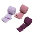 thumbnail image 3 of GUOOL 3 Rouleaux Ruban en Chiffon Frangé Ruban Coloré Ensemble de Rubans Lisses pour Fête, 3 of 9