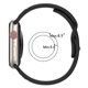 thumbnail image 3 of Correa de silicona Correa deportiva Correa de reloj para Apple Watch 1/2/3/4/5/6/7/SE/8/Ultra, 3 of 6
