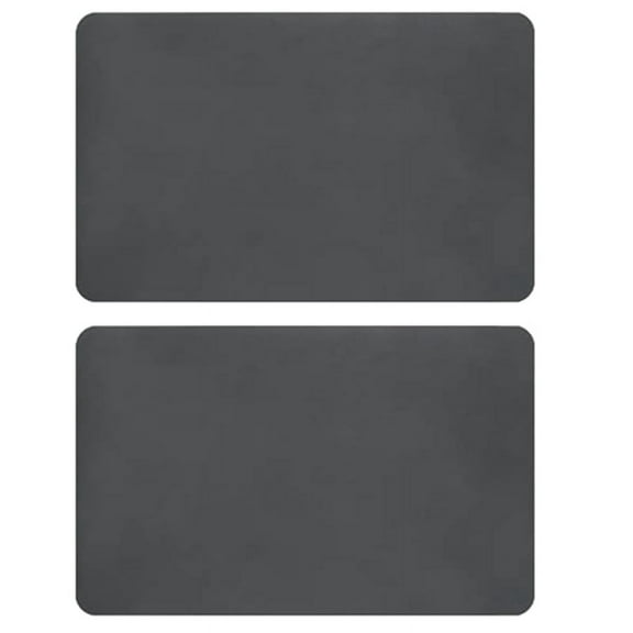 2X Coffee Mat Hide Stain Rubber Backed Absorbent Dish Drying Mat for Kitchen Counter-Coffee Bar Accessories Grey 30X40cm