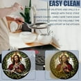 thumbnail image 3 of Electric Stove Burner Covers, Set of 4, Round Burner Cover,8 and 10 Inch,Colorful Stained Glass Round Clipart of Jesus, 3 of 4