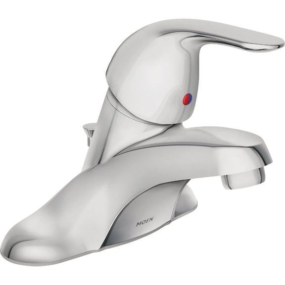 Adler Single Handle Lavatory Faucet - with Lift Rod Drain, Chrome