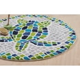 thumbnail image 3 of Better Trends Ocean 100% Cotton 36" x 36" Turtle Mosaic Bath Rug, 3 of 6