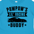 thumbnail image 4 of Inktastic Pawpaw's Lil' Racing Buddy with Car Silhouette Boys or Girls Toddler T-Shirt, 4 of 5