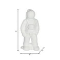 thumbnail image 4 of Modern Astronaut Figurine - White Ceramic Stoneware Space Decor for Home, Office, Bedroom & Living Room - Contemporary Minimalist Desktop Accent Statue - 12" White, 4 of 10