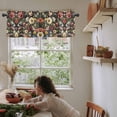 thumbnail image 5 of Vintage Flower Valances for Windows Farmhouse Kitchen Curtains Valances Rod Pocket Valance Curtains for Kitchen Windows Colorful Garden Floral Botanicals Blossom Window Valances for Bathroom 42"x18", 5 of 6