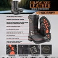 thumbnail image 2 of Milwaukee Leather Men's Black 11-Inch Classic Engineer Motorcycle Leather Boots MBM9020 13, 2 of 10