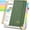 Green, variant on 5 Subject Graph Paper Notebook with Removable Dividers Tabs, 300 Pages Hardcover Leather Grid Spiral Journal, 8"x10" B5 Large Graphing Notebooks for Women Men Work School College Engineering, Pink