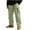 Beige, variant on lulshou Cargo Pants for Men Fleece Lined Water-Repellent Hiking Pants Elastic Waist with Pockets Winter Warm Work Pants, XXXL