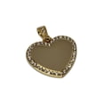 thumbnail image 2 of CZ BLING STAINLESS STEEL IPG GOLD HEART NO CHAIN, 2 of 2