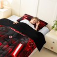 thumbnail image 3 of Homewish Electric Neon Gaming Pad Twin Comforter Sets,Modern Video Game Bedding Set,Black Red,Black Reversible,2 Pieces,1 Comforter and 1 Pillowcase, 3 of 7