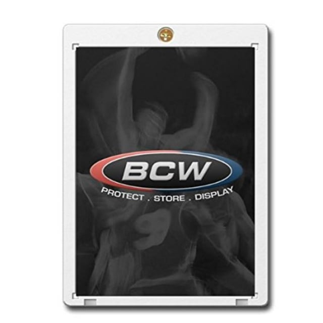 10 BCW Brand 1Screw Down Trading Card Holder/Box Thick 50 Pt. BCW