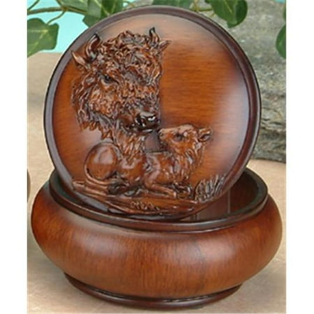 Unison Gifts PY-5066 4. 5 inch - Buffalos Trinket Box