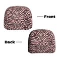 thumbnail image 3 of Headrest Covers for Cars Accessories Interior for Women Men 2Pcs - Tiger zebra stripes print pink Head Rest Cover for Car Decorations, Car Headrest Cover for Car Decor Interior, 3 of 8