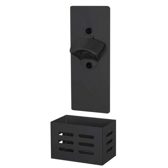 AOOOWER Steel Magnetic Bottle Opener Easy to Install Wall Mounted Beer Soda Cap Catcher
