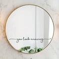 thumbnail image 5 of 1pc, Mirror Decal, Love Yourself And Love Life Inspirational Quotes Wall Sticker, Bathroom Decor Shower Door Decal, Window Sticker, Bedroom Bathroom Background Wall Decor, Home Decor, 5 of 5