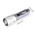 thumbnail image 2 of Linterna LED de 1800 mAh Tipo C Solar Recargable 200 LM IPX65 Impermeable Plata, 2 of 8