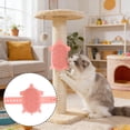 thumbnail image 6 of Silicone Turtle Shaped Cat Self Groomer Brush Wall Mounted Grooming Massager for Cats Pink, 6 of 6