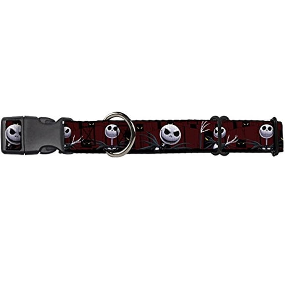 Buckle-Down Nightmare Before Christmas 3-Jack Poses Peeping Eyes Disney Martingale Plastic Clip Collar