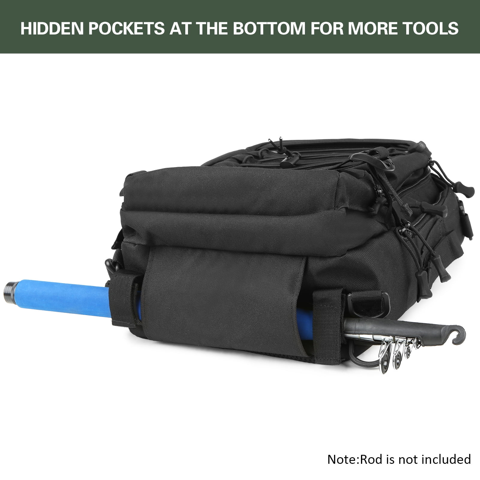 Backpack Fishing Tackle Backpack With 4 Trays Storage Bag Outdoor Shoulder Backpack Water-Resistant Fishing Gear Bags With 4 Tackle Box Fishing Gear Bag