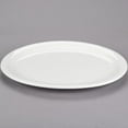 thumbnail image 4 of Soro Essentials- Set of 12 Ceramic 11-1/2” American White Empress Narrow Rim Oval Platter Ivory Color- Rolled Edge China Platter Serving Platter Ideal for Serving Appetizer Charcuterie Food Snack, 4 of 5
