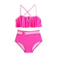 thumbnail image 6 of GYRATEDREAM Girls Swimsuits Two Piece swimsuit Tankini Set 2 Piece Bathing Suits Rashguard Set for 8-10 Years, 6 of 6