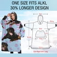 thumbnail image 4 of Oversized Wearable Blanket Hoodie,Rottweiler Dogs Sherpa Blanket Hoodie with Super Pockets,Super Warm Fuzzy Pullover for Women & Men, 4 of 6