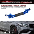 thumbnail image 4 of Xotic Tech 2pcs 45mm Car Adjustable Front Rear Bumper Lip Splitter Trunk Corner Edge Fender Hatch Lid Body Panel Fixed Lock Bar Support Strut Tie Rod Fastener Lever Universal Kit, Carbon Fiber Blue, 4 of 8