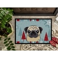 thumbnail image 3 of Caroline's Treasures BB1758JMAT Winter Holiday Fawn Pug Door Mat, Indoor Rug or Outdoor Welcome Mat 24x36 Doormat , 24H, 3 of 4