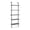 Black, variant on happimess Madera 72.05" Classic Industrial 5-Shelf Wood Wall-Mounted Open Ladder Bookcase with Metal Frame, Brown/Black