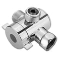 thumbnail image 1 of Hose Splitter 1/2 3-Way Plated Shower Tap 3-Way Tap Adapter; Adapter Plastic Universal Bathroom Tube Connector, 1 of 8