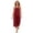 Red, variant on Women's Halter Maxi Dress, Sexy Backless Cotton Linen Long Dresses, Loose Fit Pleated Front Summer Beach Vacation Boho Sundress