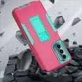 thumbnail image 3 of NIFFPD Moto G Stylus 5G 2022 Case Heavy Duty Shockproof Phone Case for Motorola Moto G Stylus 5G 2022 Support Car Mount Rose Red&Green, 3 of 6