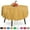 Gold Round, variant on 5 Pack Premium Blue Plastic Tablecloth - 108 x 54 in. Disposable Rectangle Plastic Table Cloth - Decorative Rectangle Table Cover Smooth Tablecloth - Disposable Tablecloths For Parties, Weddings.