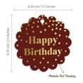 thumbnail image 6 of Inkdotpot Real Gold Foil Happy Birthday Tags Favor Hang Paper Tags 50 Piece, 6 of 7
