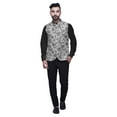 thumbnail image 4 of Atasi Floral Casual Jacket For Men Printed Nehru Jacket Mens Wedding Indian Waistcoat Mandarin Blazer-Small, 4 of 6