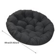 thumbnail image 2 of WIFKLSIIPG Replacement Chair Cushion Chair Pad Removable (Black), 2 of 6