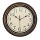 thumbnail image 2 of Relojes colgantes de estilo Retro, reloj de pared redondo de 12 pulgadas con números arábigos grandes silenciosos sin tictac para dormitorio de Hotel, antigua perfecl  Reloj de pared, 2 of 8