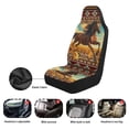 thumbnail image 6 of XYZCANDO Horse Front Car Seat Cover Nonslip Sunflowers Auto Interior Accessories 2 Pcs Set Stretch Polyester Fabric Cover All-Season Protection Suitable for Most Cars,SUV,Sedan, 6 of 7