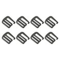 thumbnail image 1 of Unique Bargains 1.26' 32mm Webbing Release G Hook Buckle Adjusters for Backpack Strap, 8Pack Matte Black, 1 of 5