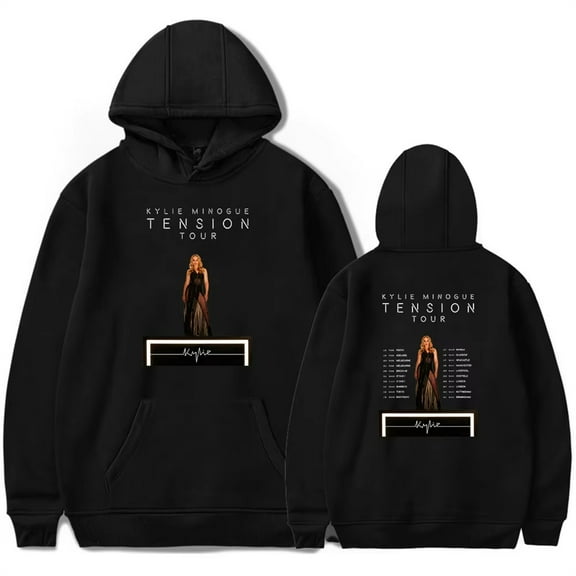 Kylie Minogue Tension Tour 2025 Hoodies Women Men Long Sleeve Casual Sweatshirt Clothes