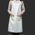 thumbnail image 4 of 2pcs White Cooking Apron Long Style Apron White Sleeveless Apron Waterproof Cooking Apron, 4 of 8