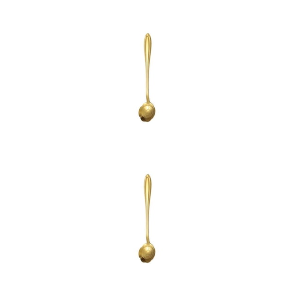 Naiovety Cuchara agitadora de acero inoxidable, cucharas para palitos de vino, barra de barman, herramienta para mezclar bebidas, agitador, Pantalón Corto Rosa Dorada 2piezas