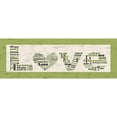 thumbnail image 3 of Stimson, Diane 18x9 Black Modern Framed Museum Art Print Titled - Green Love, 3 of 5