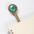 thumbnail image 3 of Tie-dye Lace Bookmark in Antique Bronze - Book Mark for Readers and Book Lovers, 3 of 5