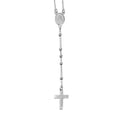 thumbnail image 3 of Silver Rosary Necklace with Scapular 22-inch, 3 of 4