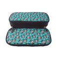 thumbnail image 5 of Lsque Skull Cat Printed Big Capacity PU Leather Pencil Case Large Pencil Pouch Stationery Pen Bag Pencil Holder for Teen, 5 of 6